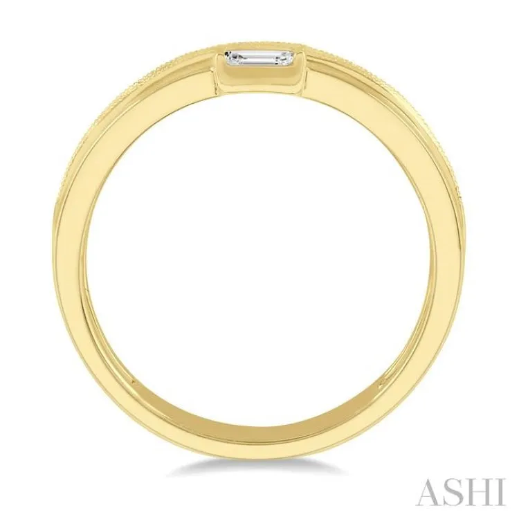 1/2 ctw Split Baguette Diamond Fashion Ring in 14K Yellow Gold