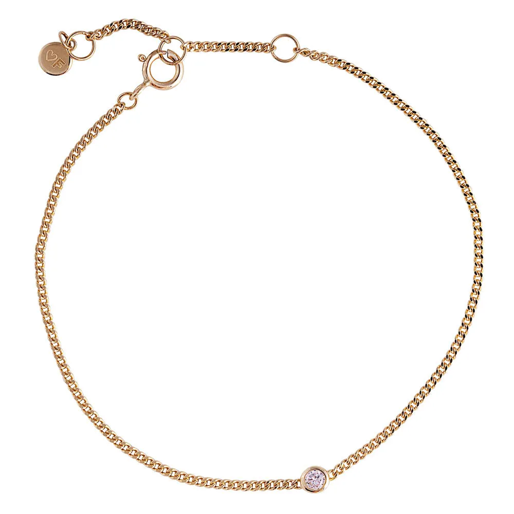 14K GOLD DIAMOND OLIVIA BRACELET