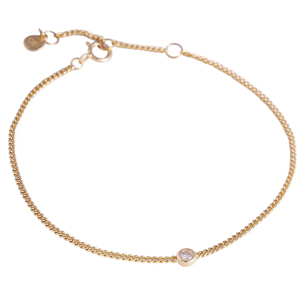 14K GOLD DIAMOND OLIVIA BRACELET