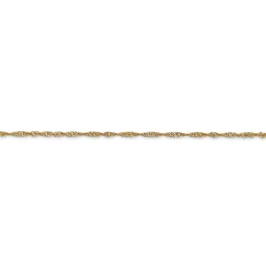 14k Yellow Gold 1.60m Polished Singapore Chain