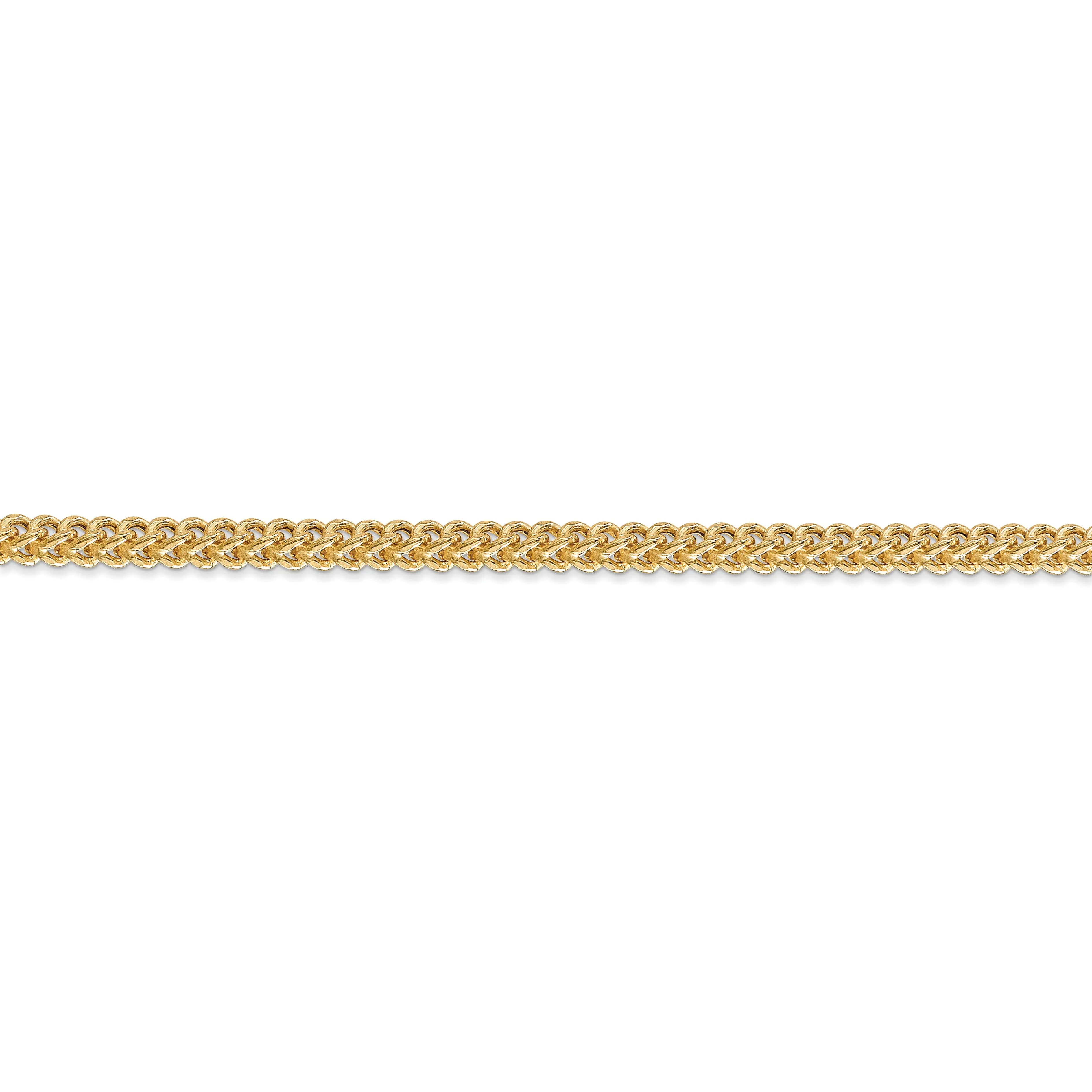 14k Yellow Gold 3.00m Semi Solid Franco Chain