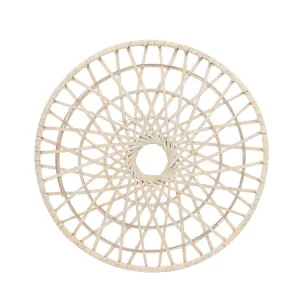 24" Round Wicker Wall Decor - Natural