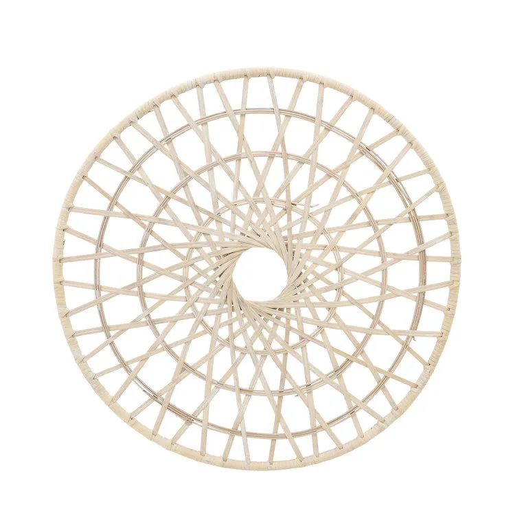 24" Round Wicker Wall Decor - Natural