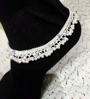 9 Inches   extension chain Metal beaded Anklets, Sold Per Piece