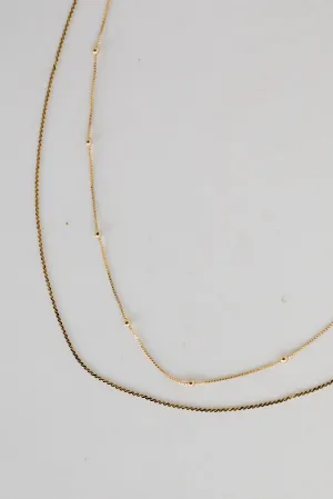 Alina Gold Layered Chain Necklace