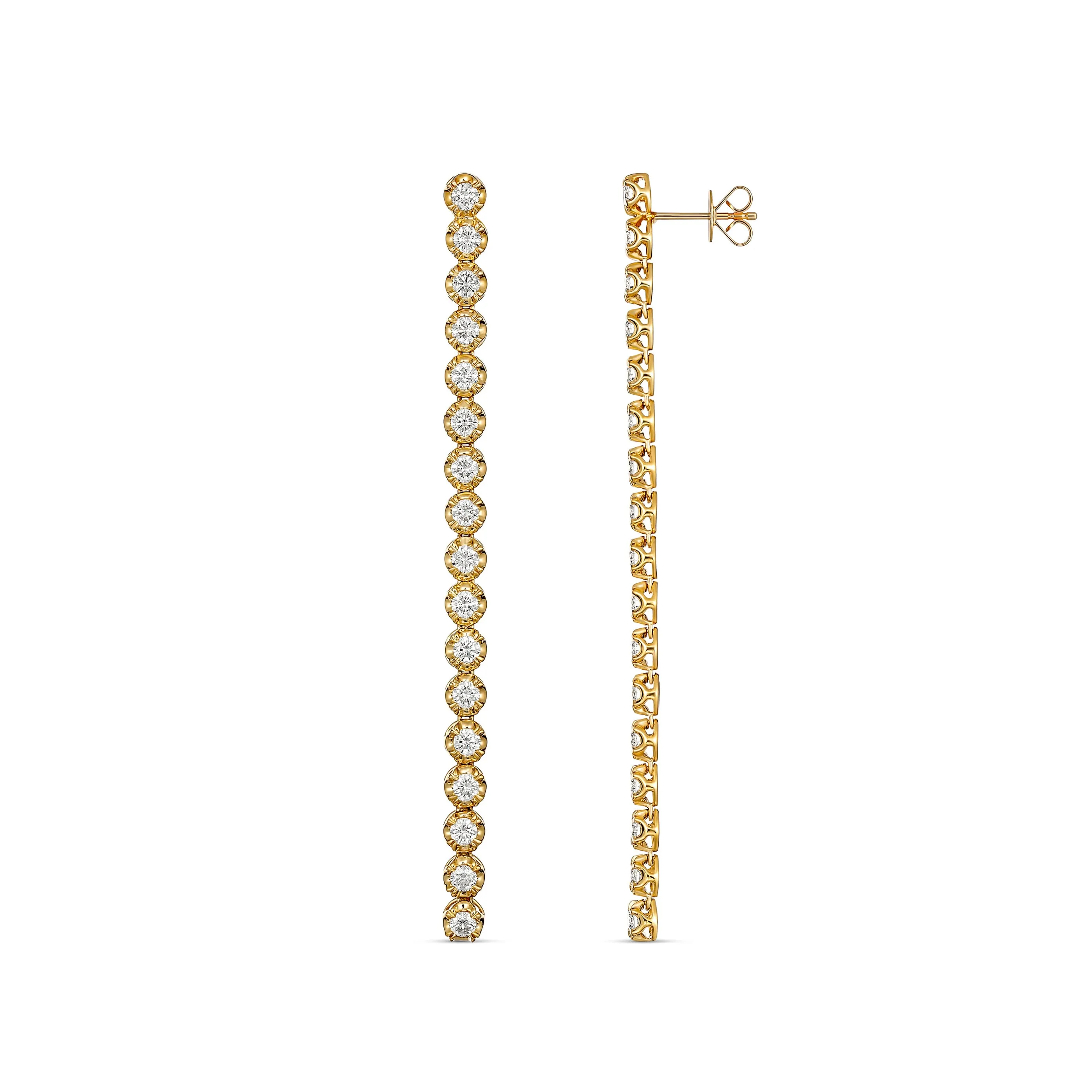 Allure Statement Drop Earrings | Yellow Gold