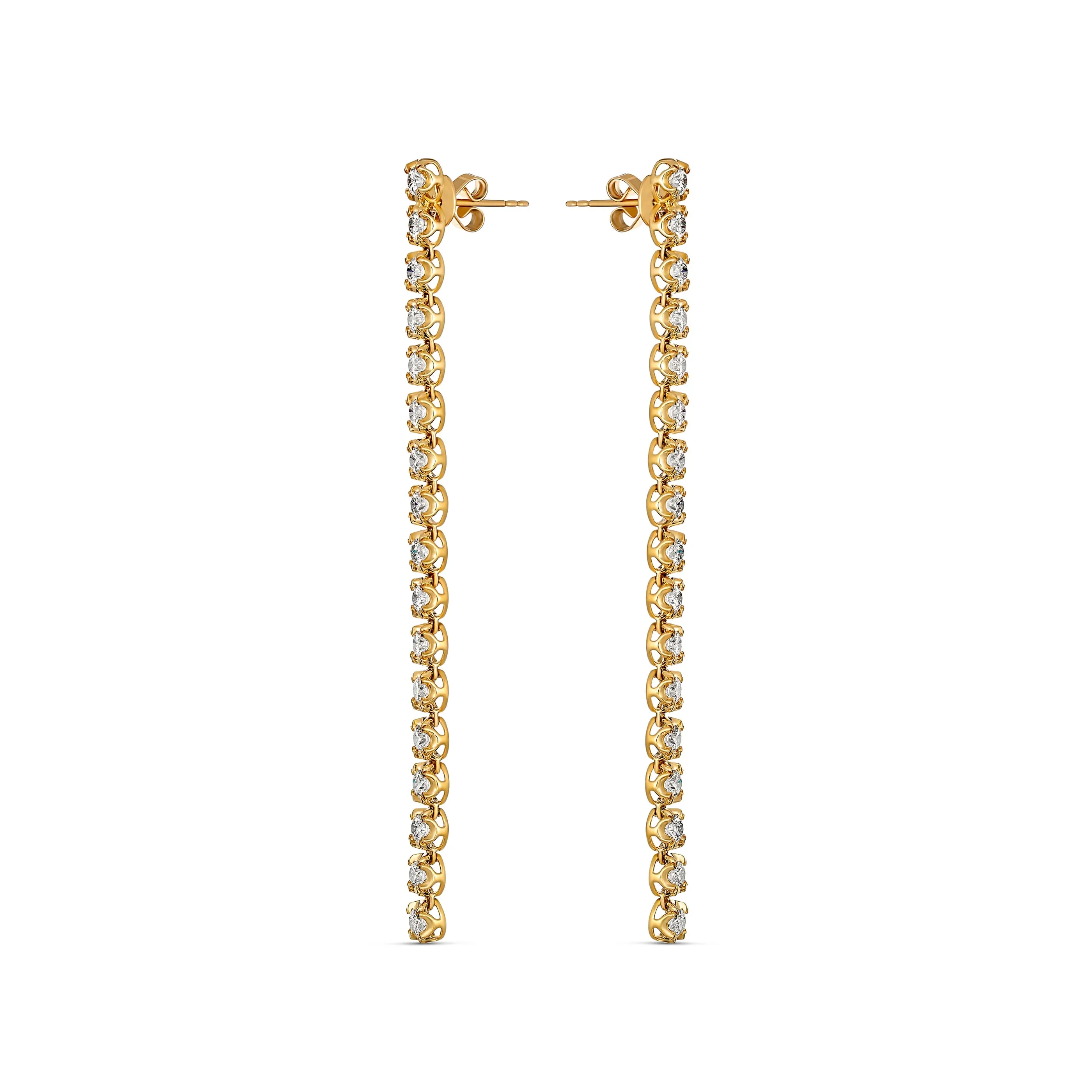 Allure Statement Drop Earrings | Yellow Gold