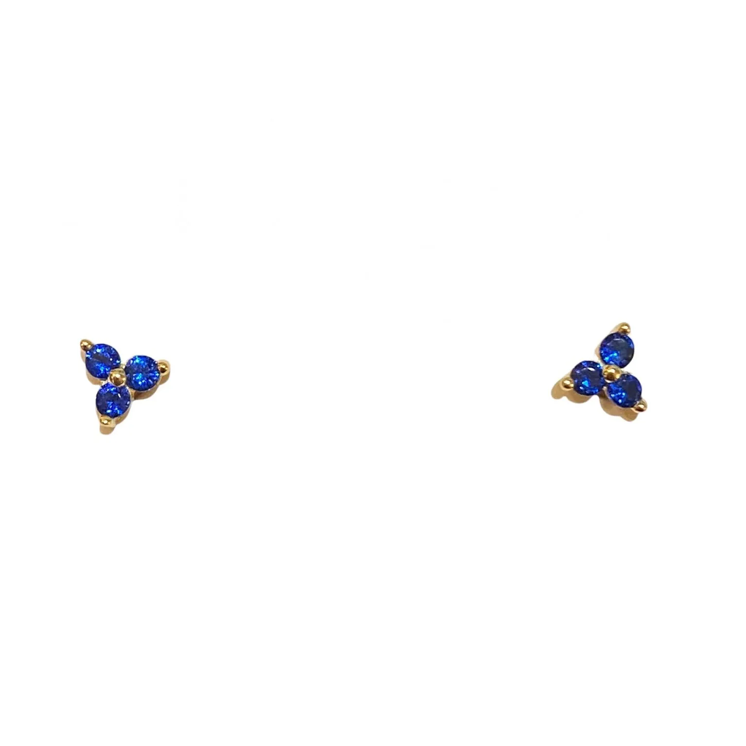 Amy Three Petal Cluster Flower Studs