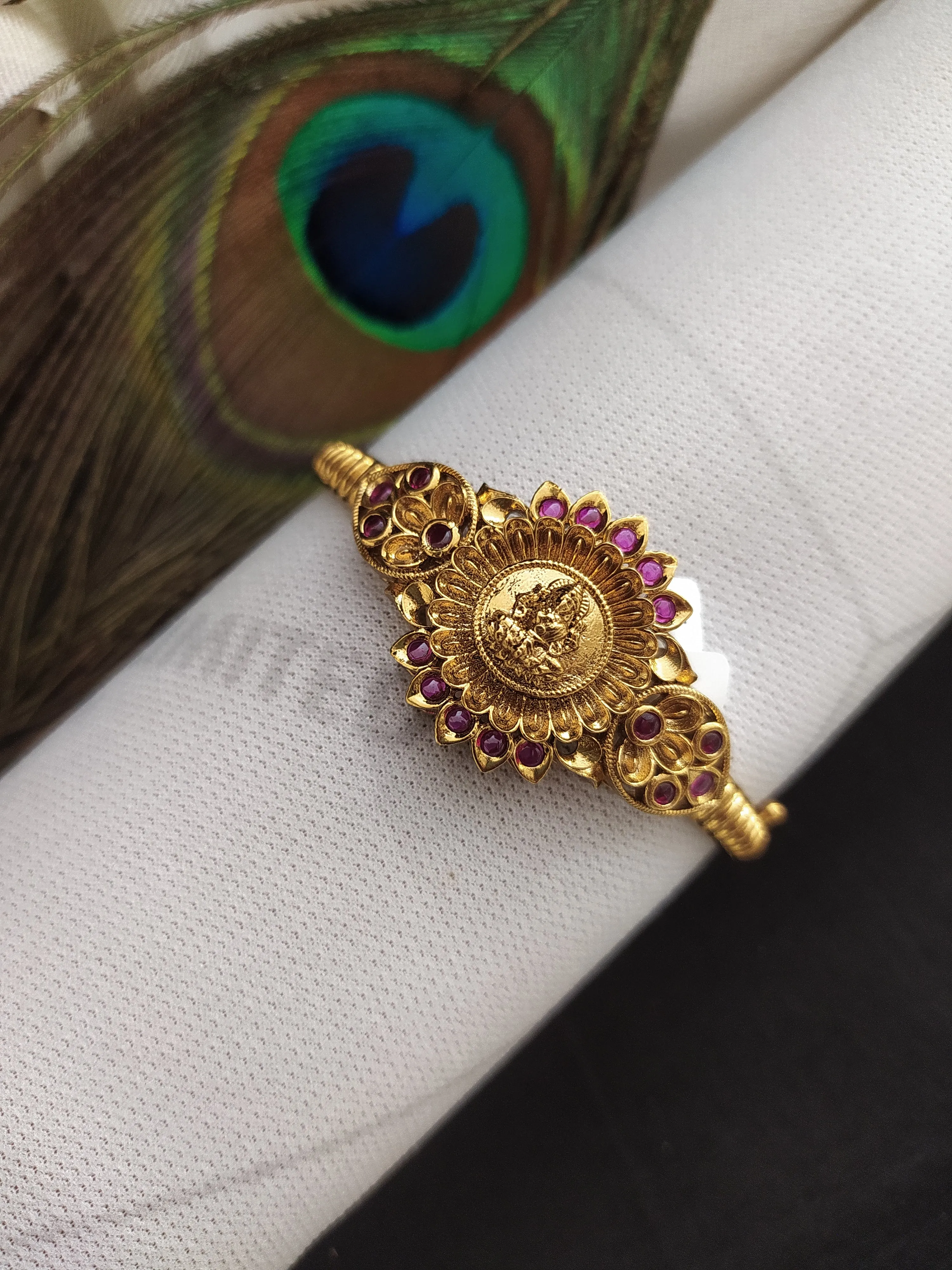 Antique Kada Having the Goddess Lakshmi Design