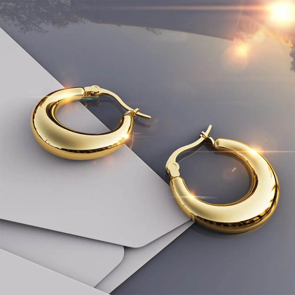 Ava Gold Hoop Earrings