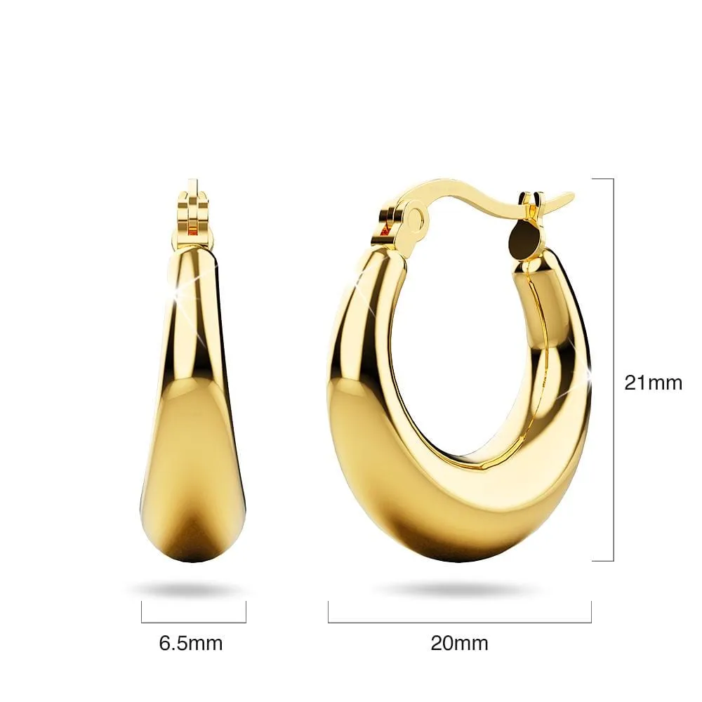 Ava Gold Hoop Earrings