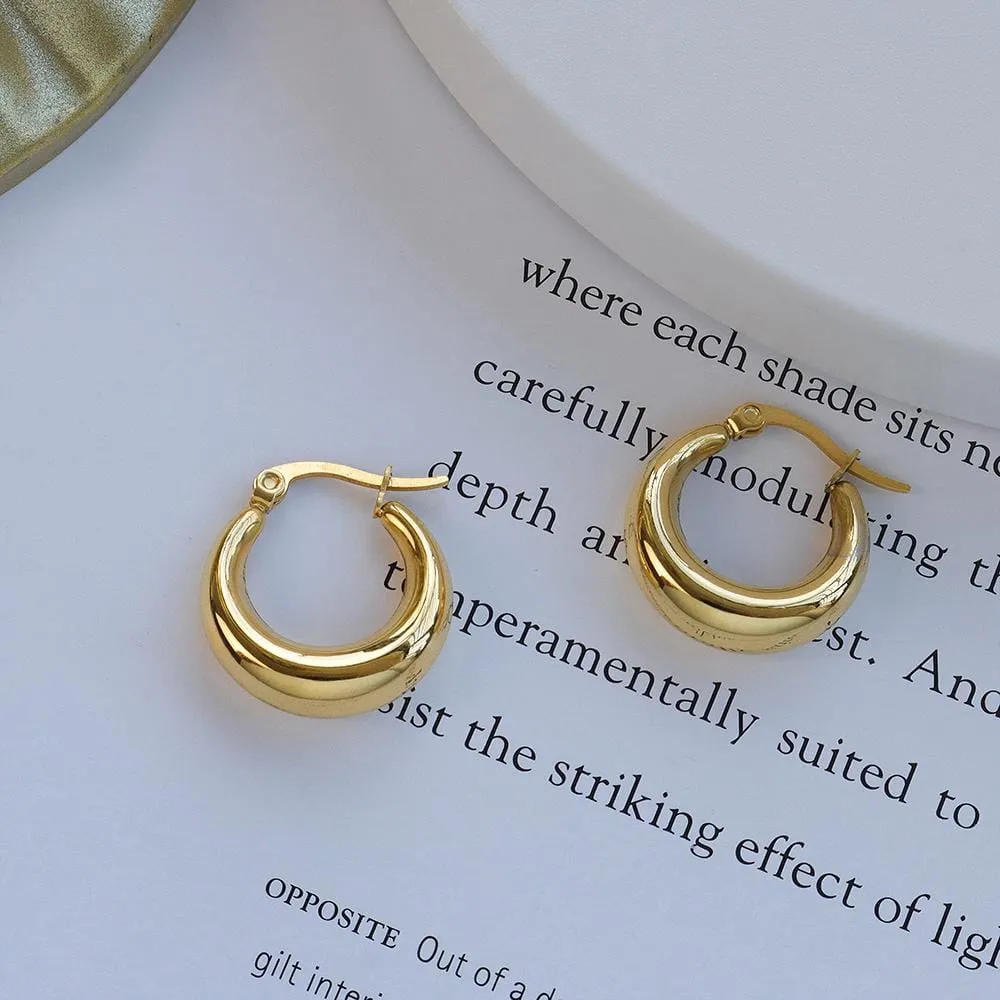 Ava Gold Hoop Earrings