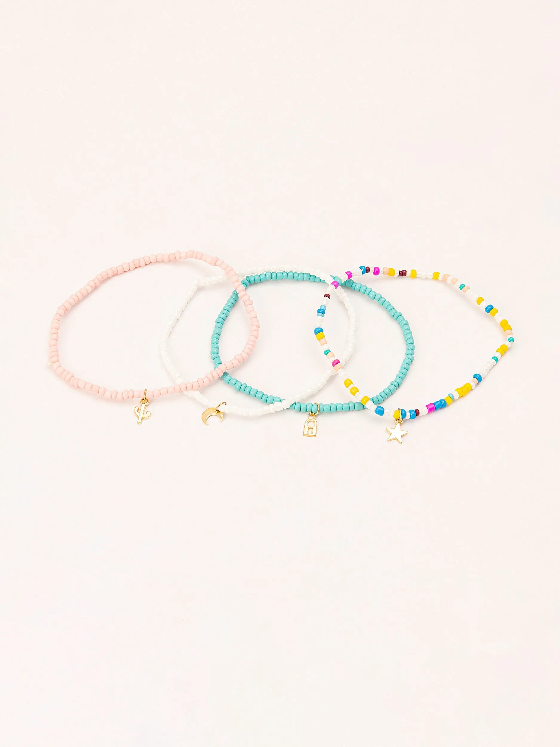 Beaded Anklet Set