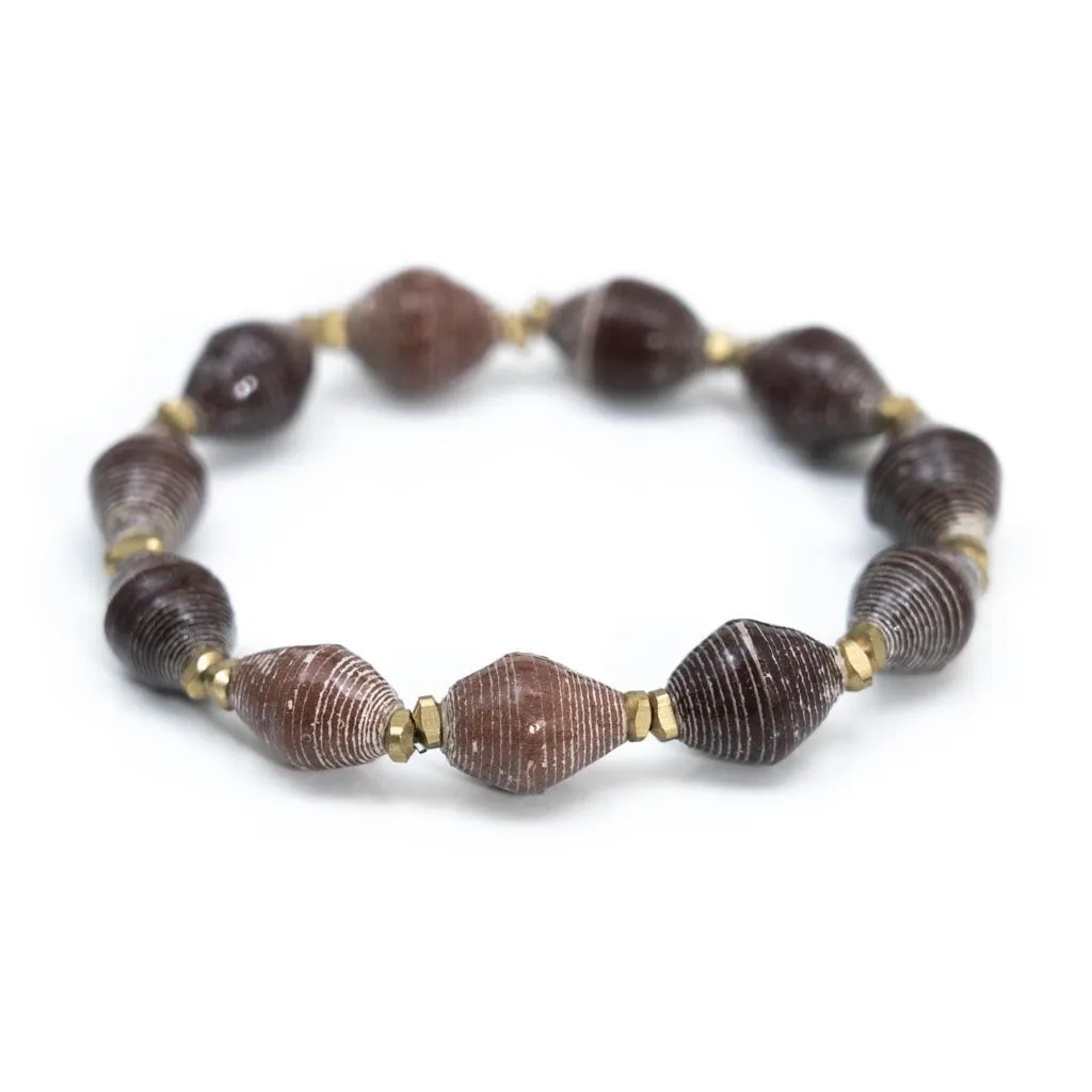 Bracelet - Barn Brown Solid