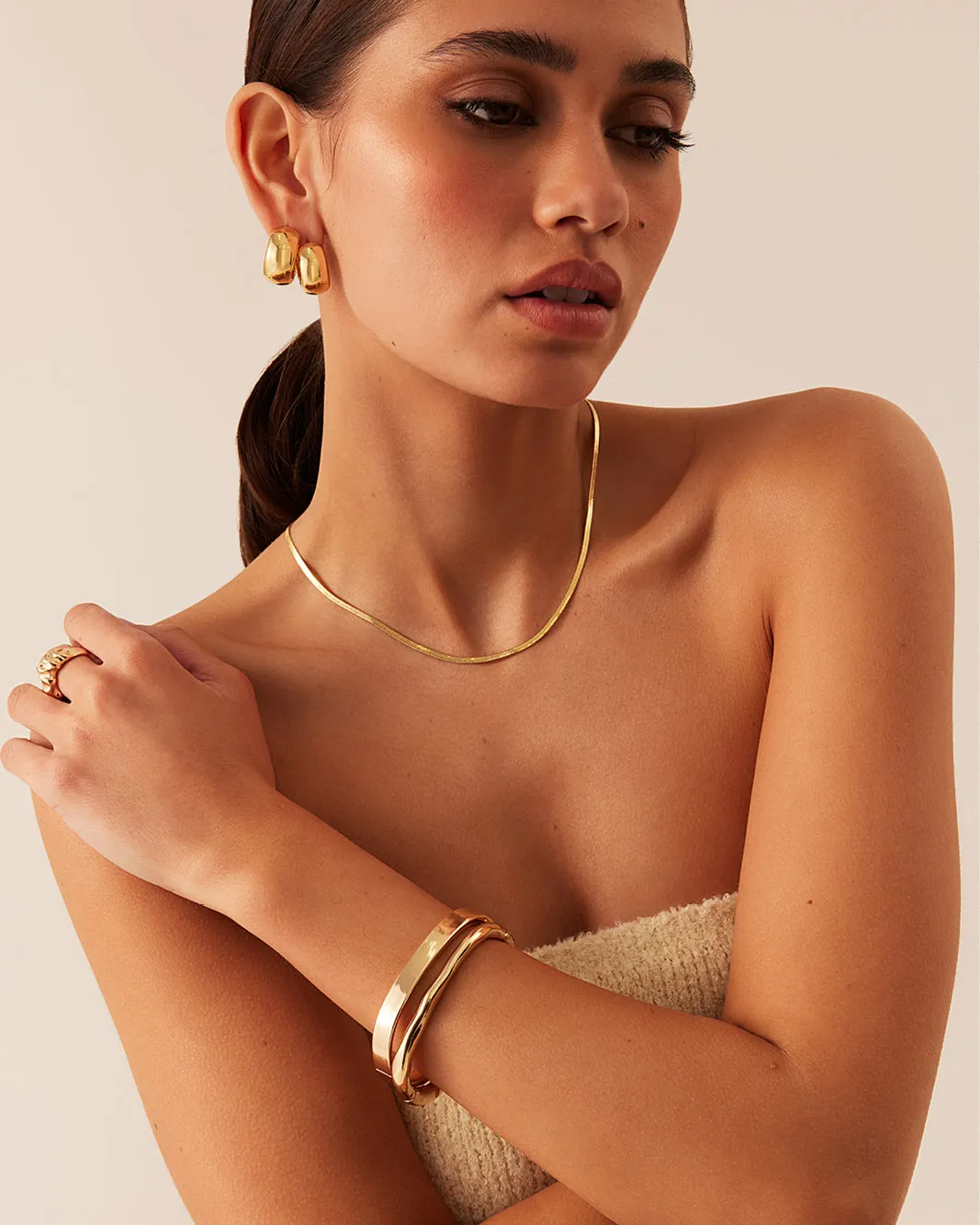 CARTER BANGLE 2 PACK - GOLD