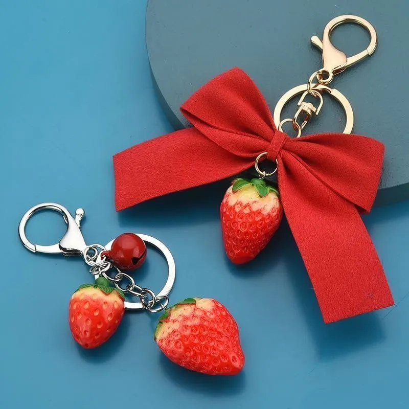 Cartoon Strawberry Unique Keychains - K4206 