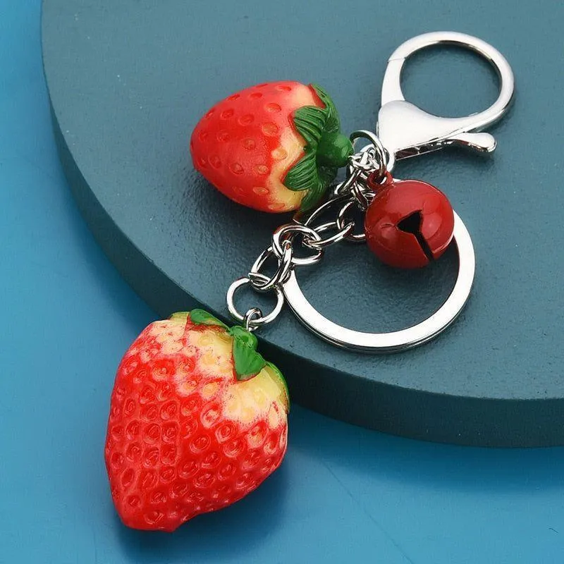 Cartoon Strawberry Unique Keychains - K4206 