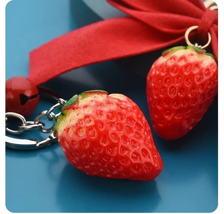 Cartoon Strawberry Unique Keychains - K4206 