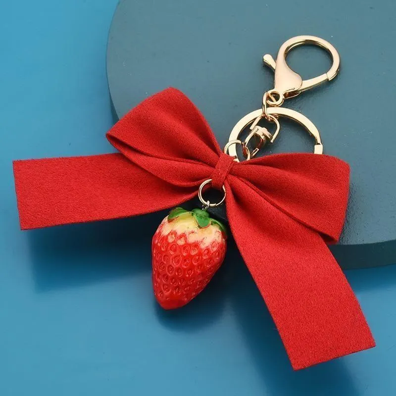 Cartoon Strawberry Unique Keychains - K4206 