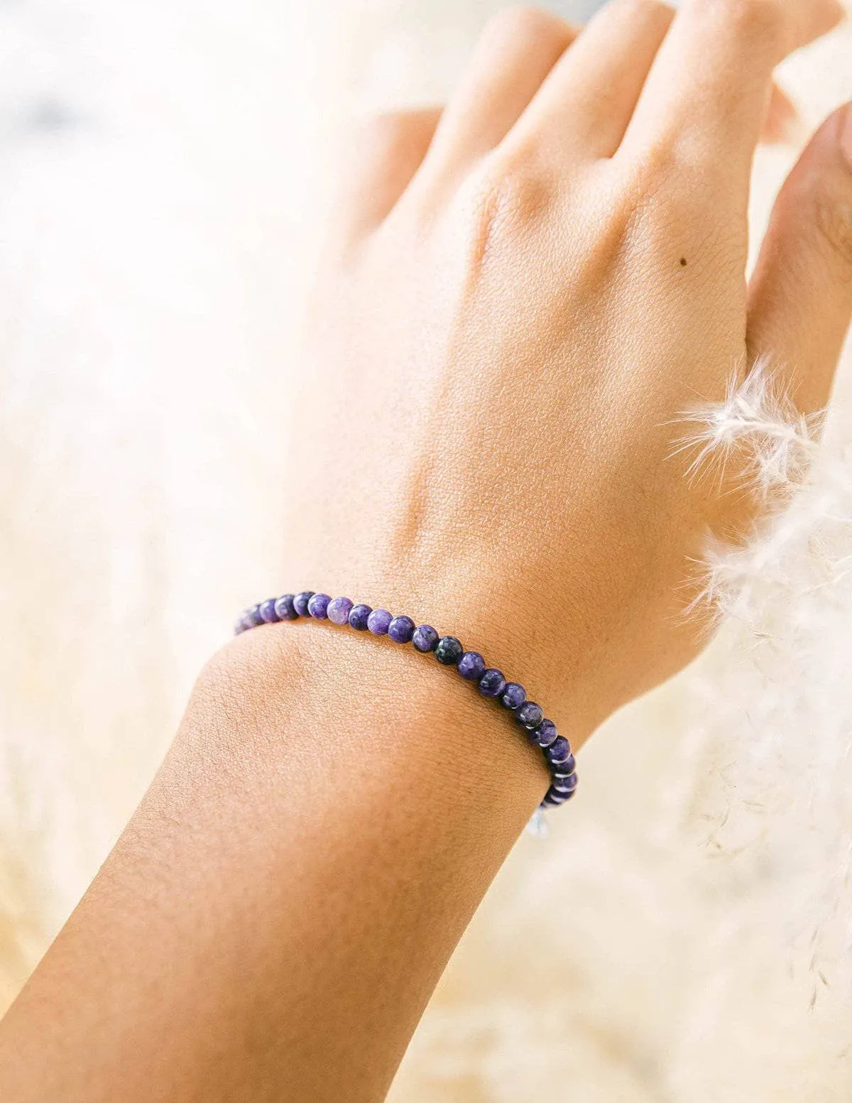 Charoite Mini Gemstone Bracelet