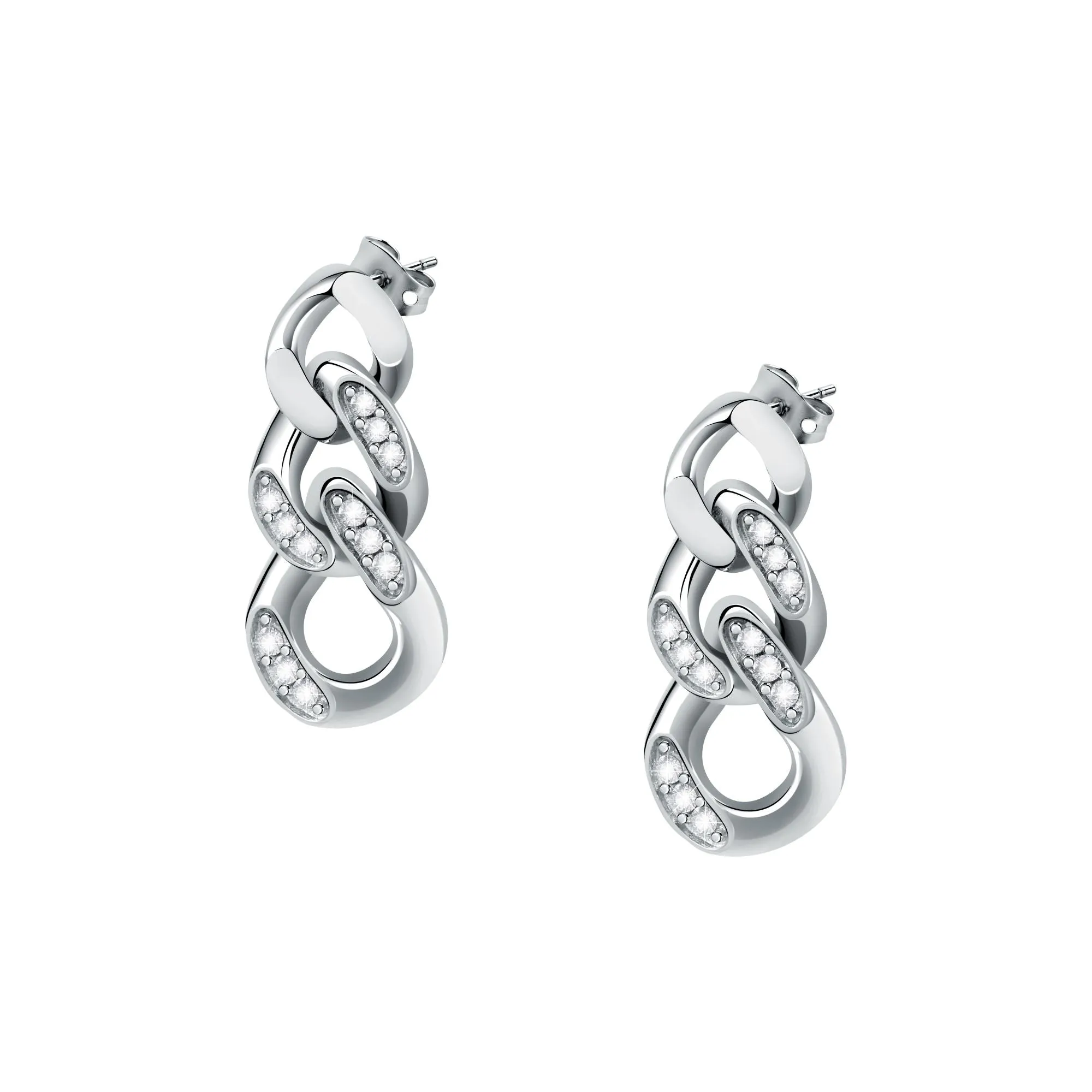 Chiara Ferragni Chain Collection Silver Earrings