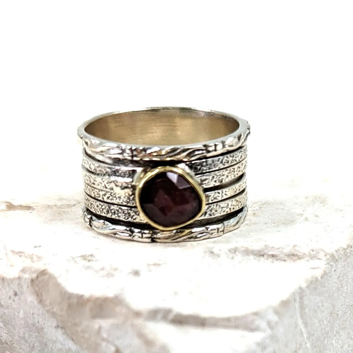 Chic Tourmaline Spinning Ring