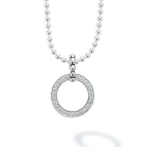 Circle Diamond Pendant Necklace