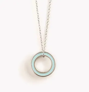 Circular Pendant 'Mono' (Turquoise) LG57