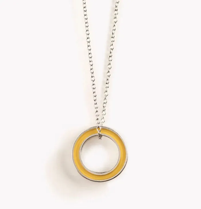 Circular Pendant 'Mono' (Yellow) LG57