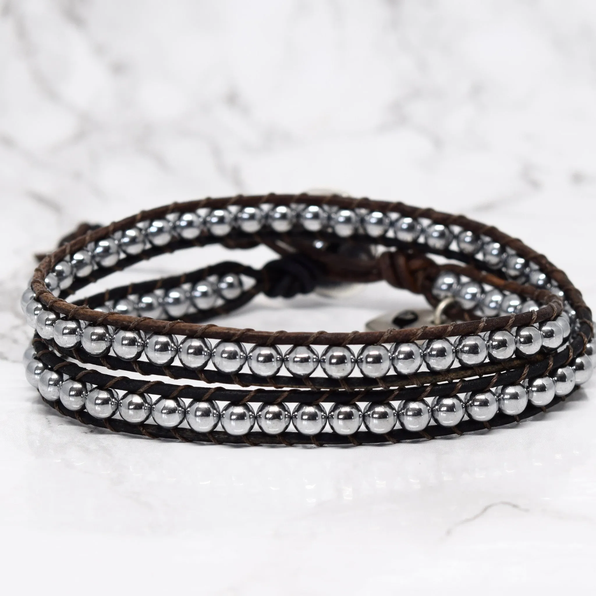 Classic and Simple Silver Wrap Bracelet