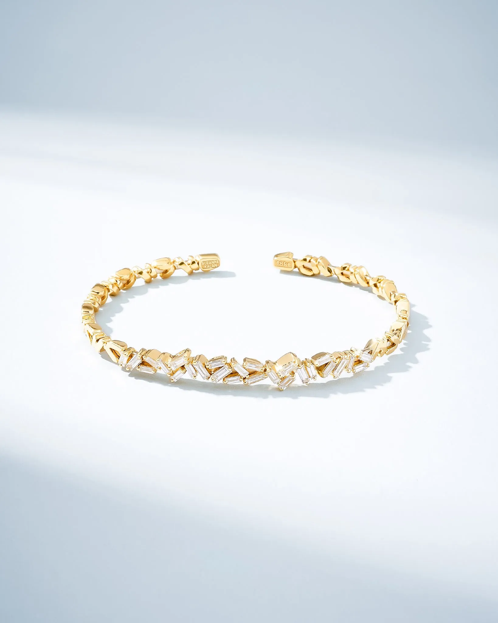 Classic Diamond Cluster Bangle