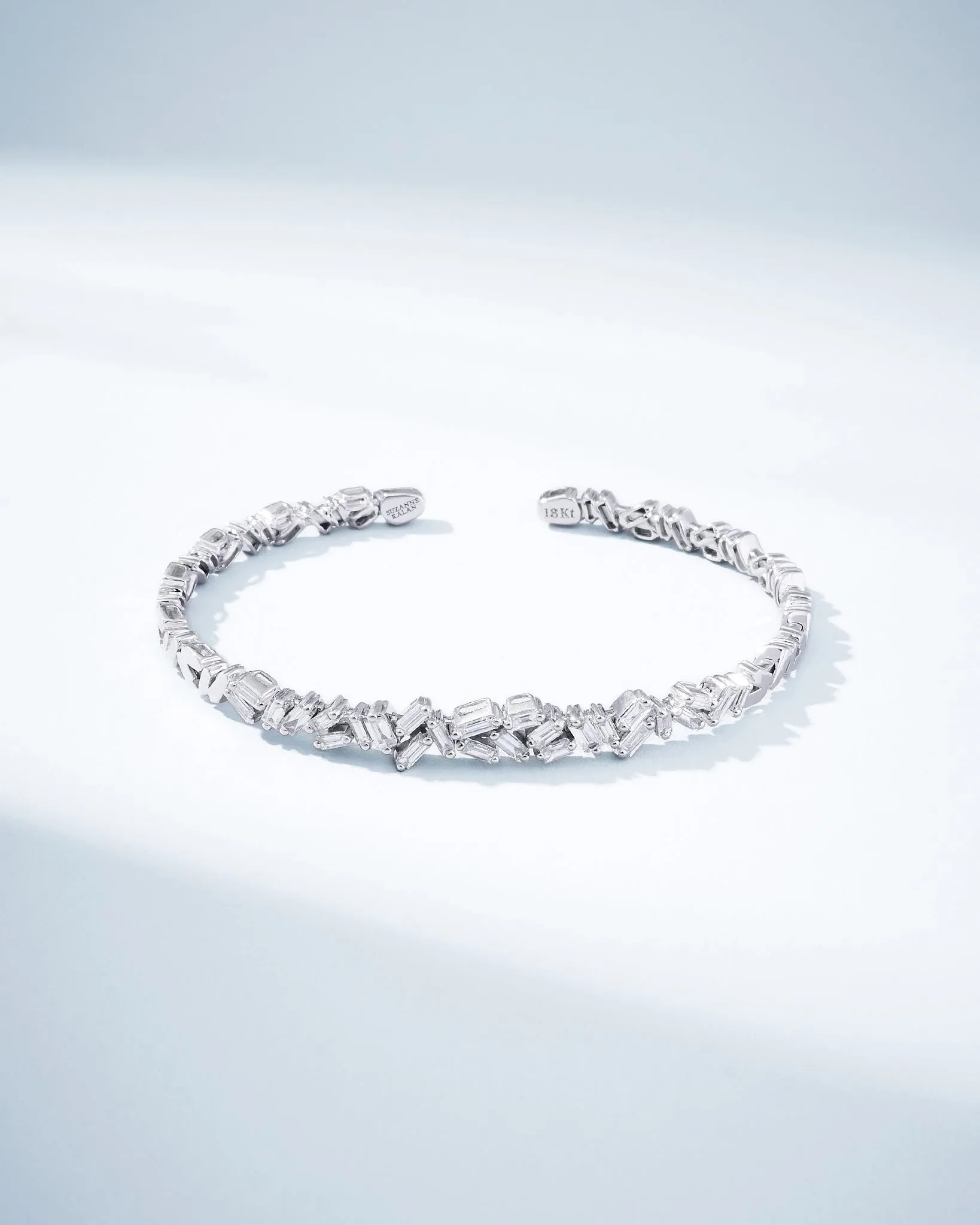 Classic Diamond Cluster Bangle