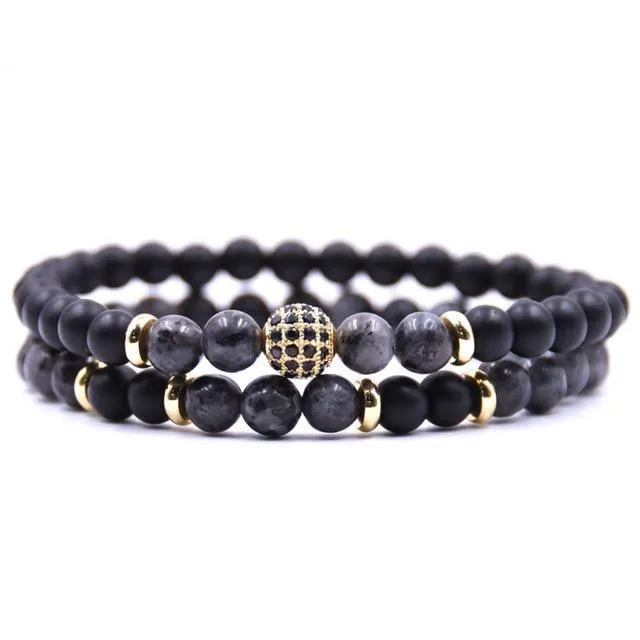 Classy Men Grey Sub Zero Bracelet Set