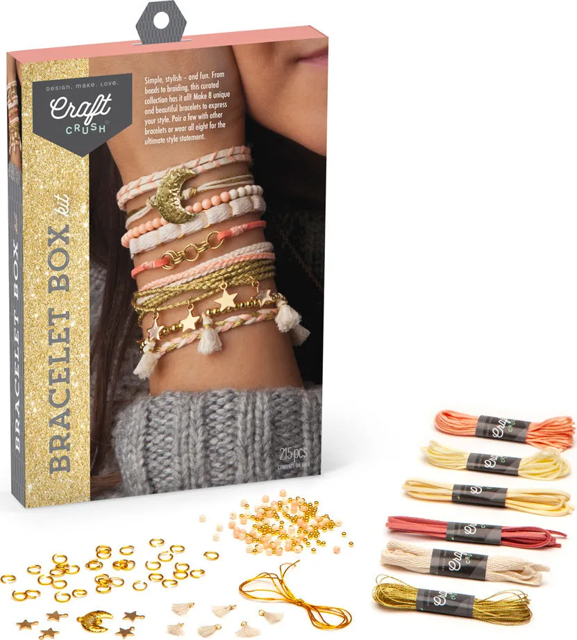 Craft-crush Gold Bracelet Box Kit