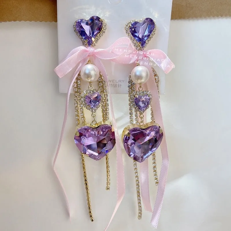 Crystal Princess Drop Earrings