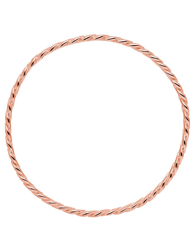 Curb Bangle Rose Gold B6529