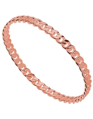 Curb Bangle Rose Gold B6529