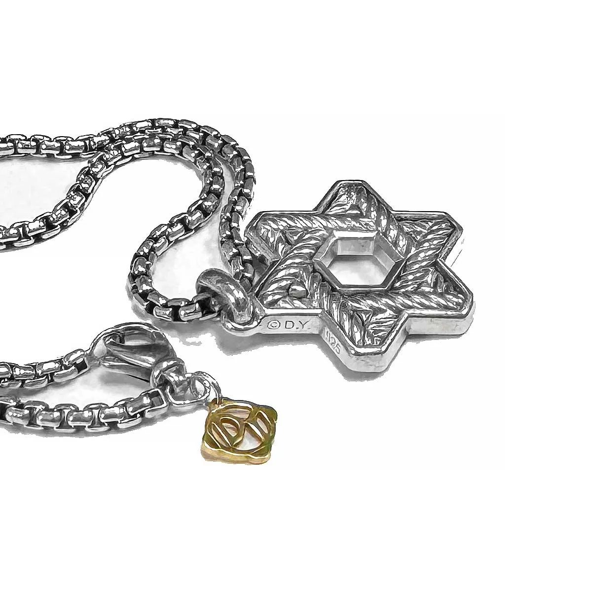 David Yurman Streamline Star of David Pendant with Diamonds