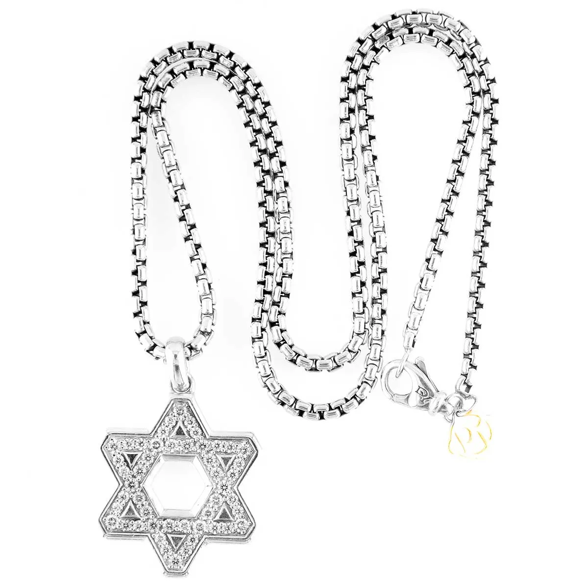 David Yurman Streamline Star of David Pendant with Diamonds