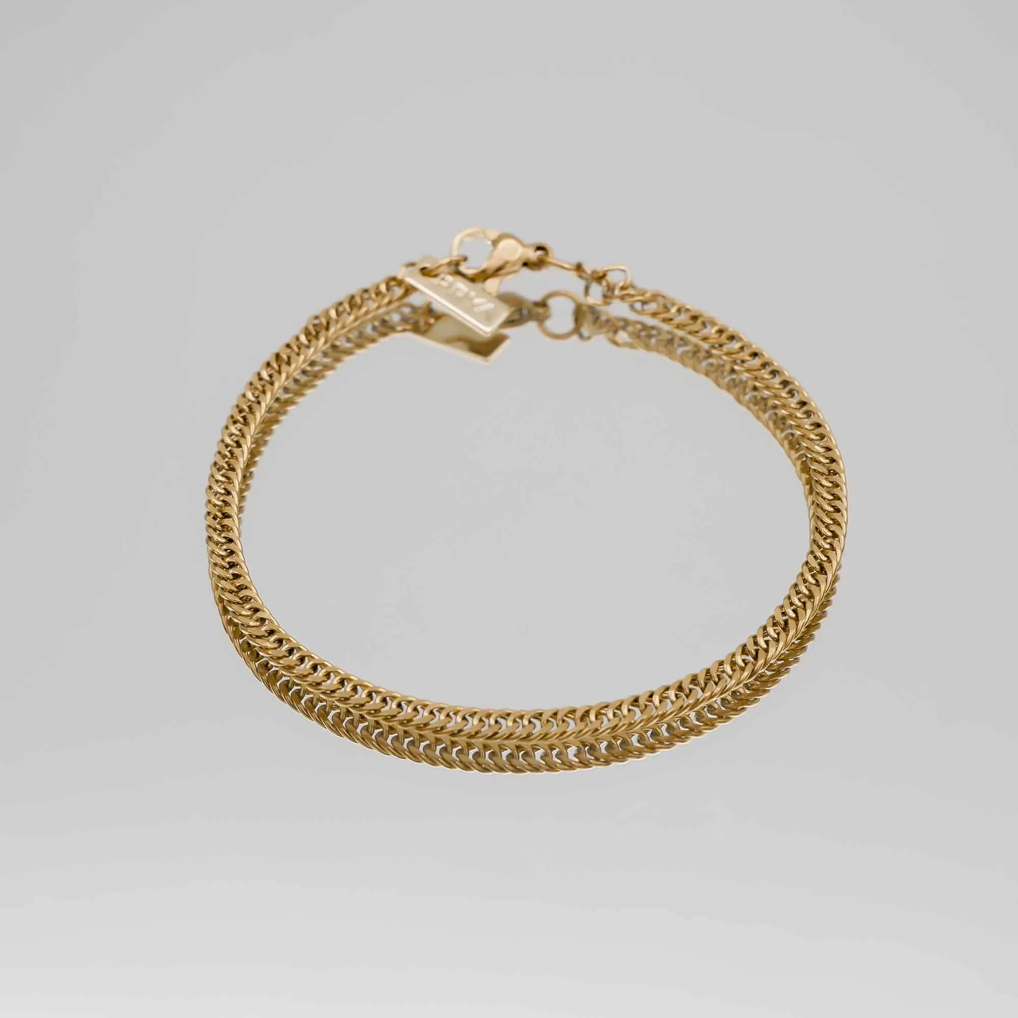 Double Link Curb Chain Bracelet