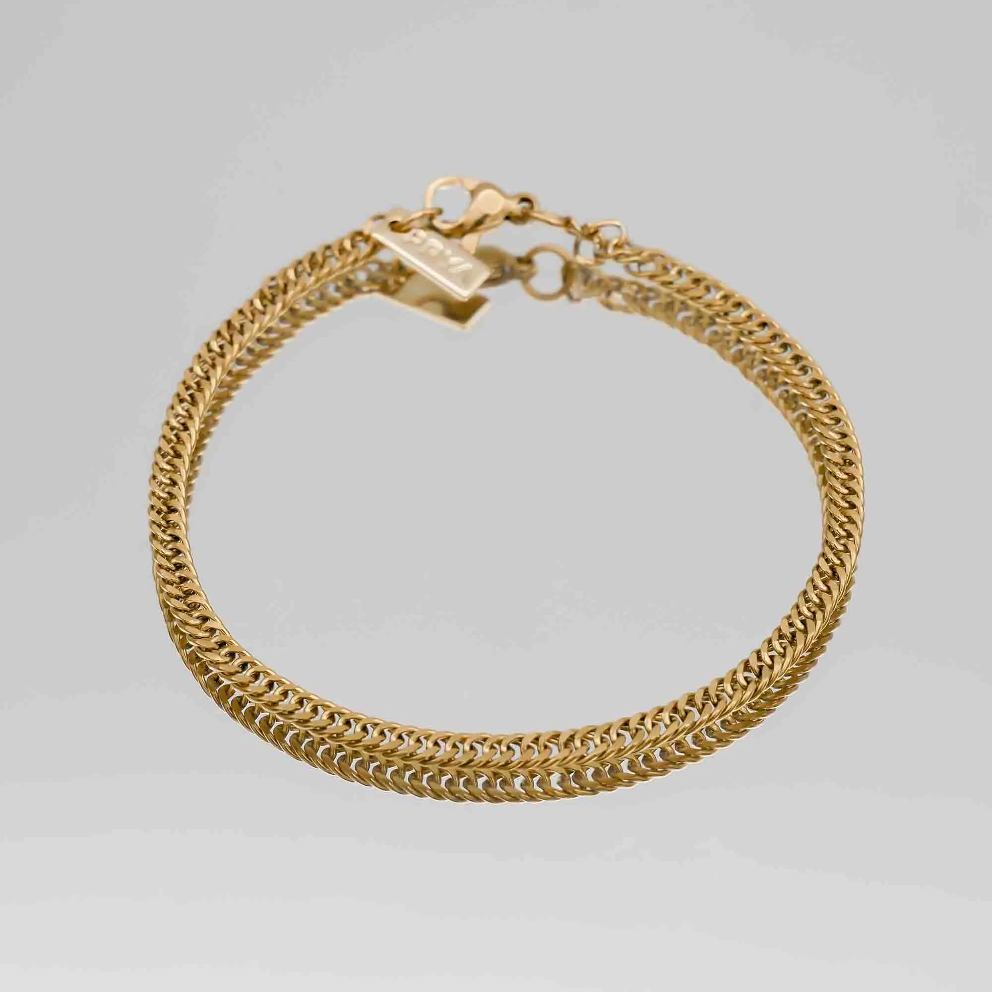 Double Link Curb Chain Bracelet