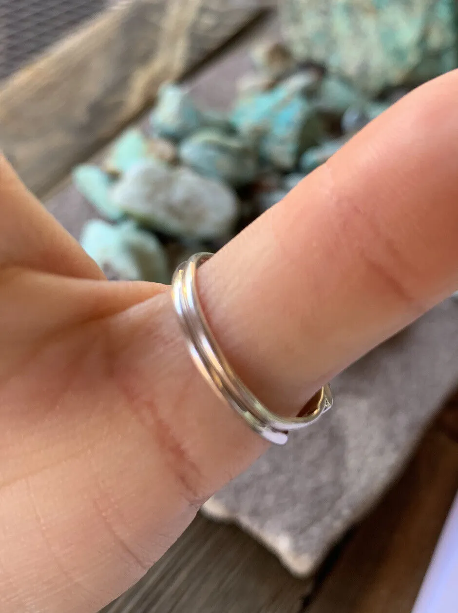 Double Stack Turquoise Ring