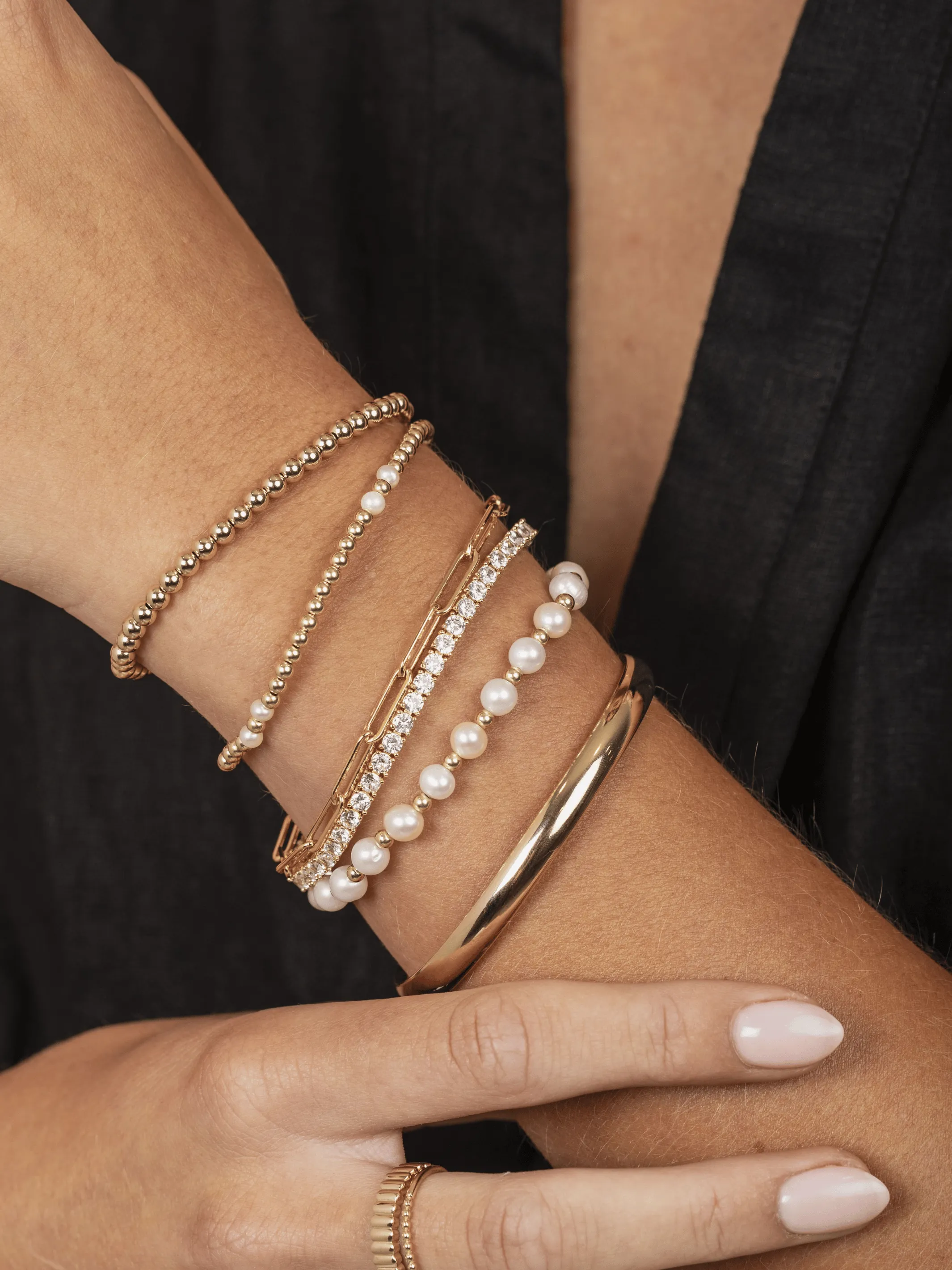 Emma Pearl Stretch Bracelet