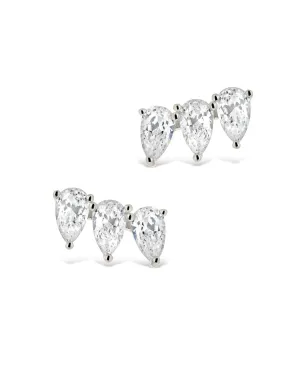 Emmalyn CZ Cluster Stud Earrings