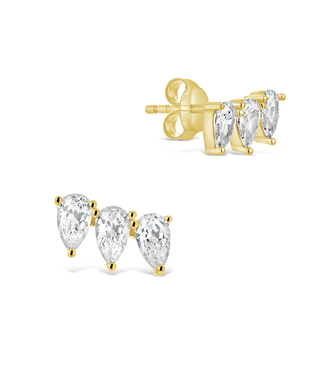 Emmalyn CZ Cluster Stud Earrings