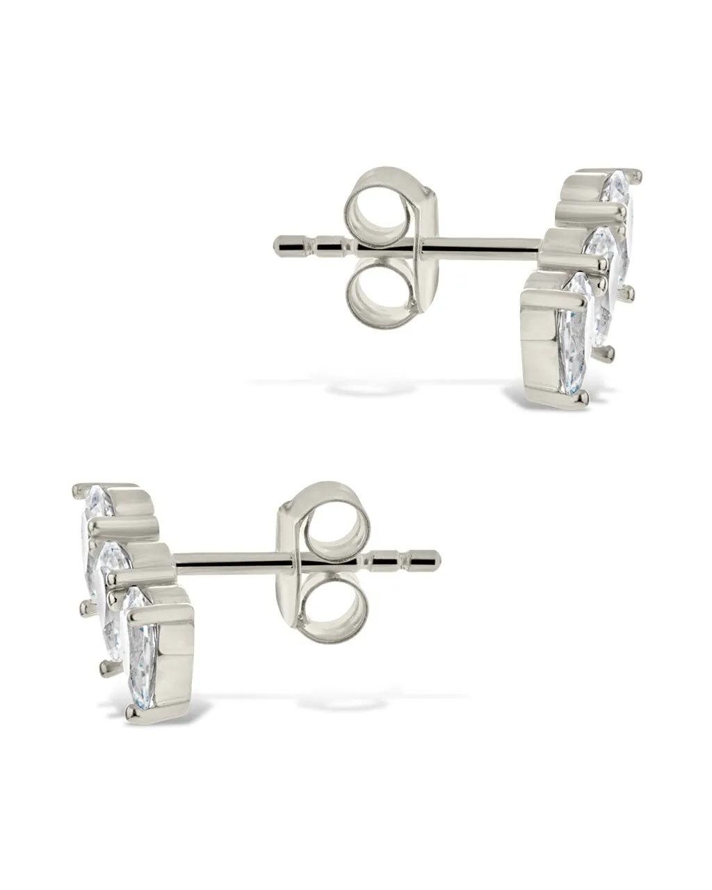 Emmalyn CZ Cluster Stud Earrings