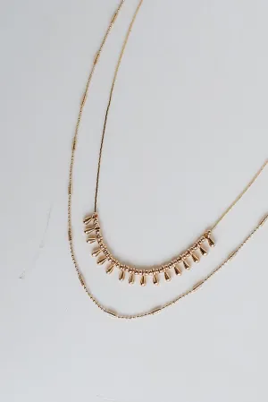 FINAL SALE - Joanna Gold Layered Chain Necklace