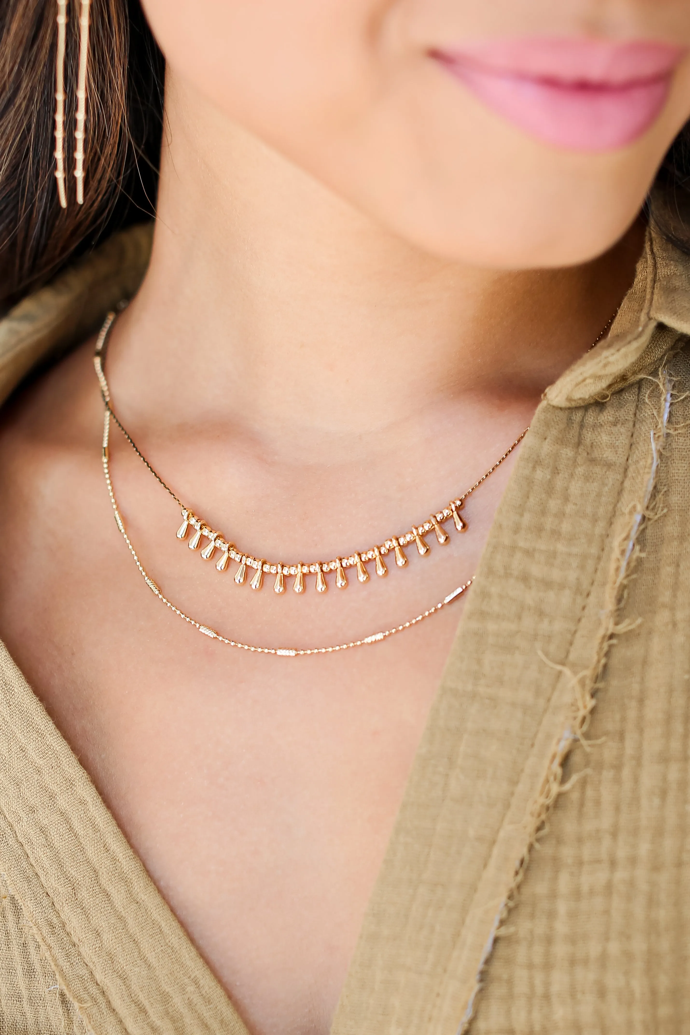 FINAL SALE - Joanna Gold Layered Chain Necklace