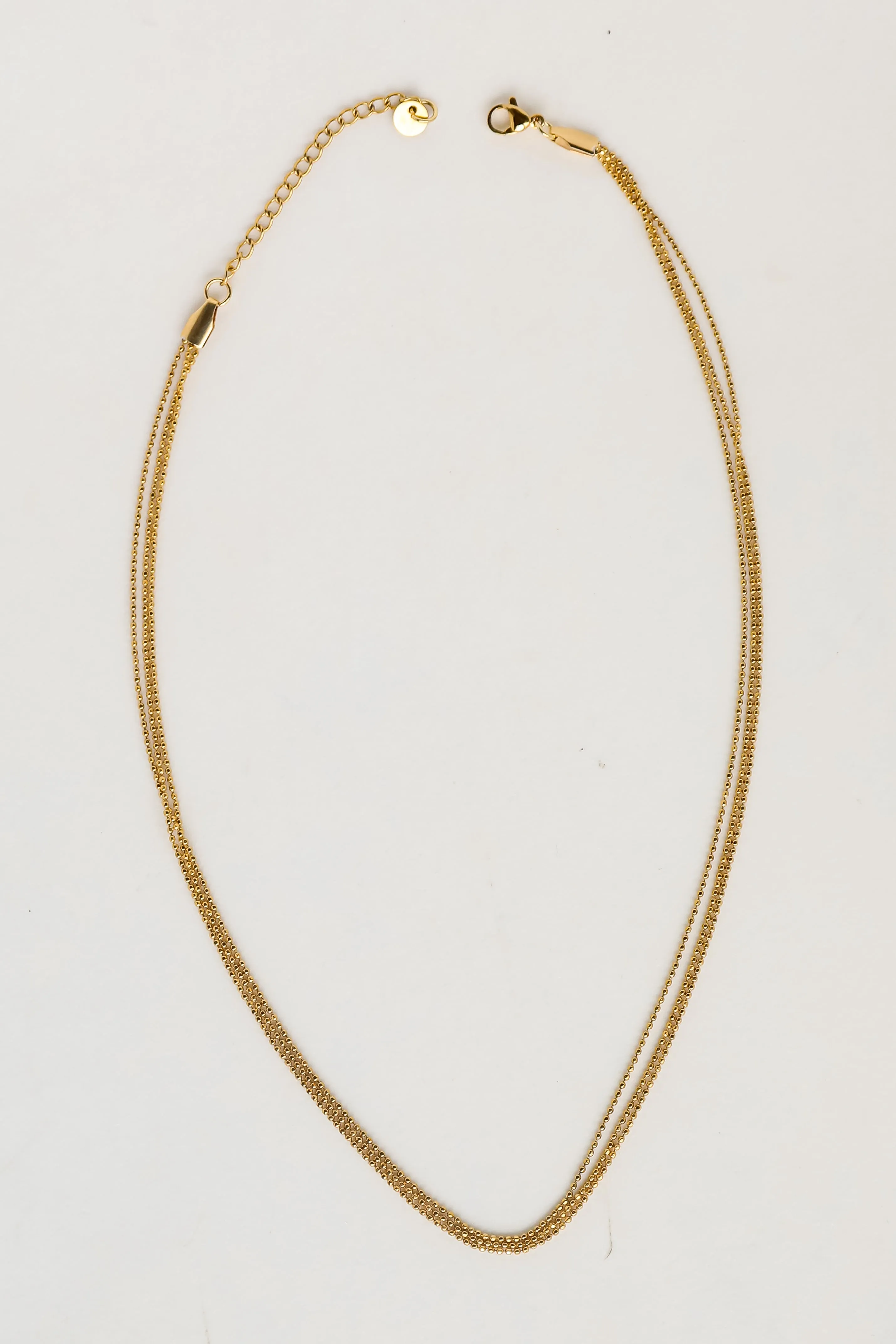 FINAL SALE - Josie Gold Layered Chain Necklace