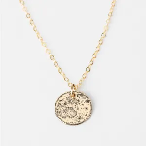 Full Moon Disc Necklace